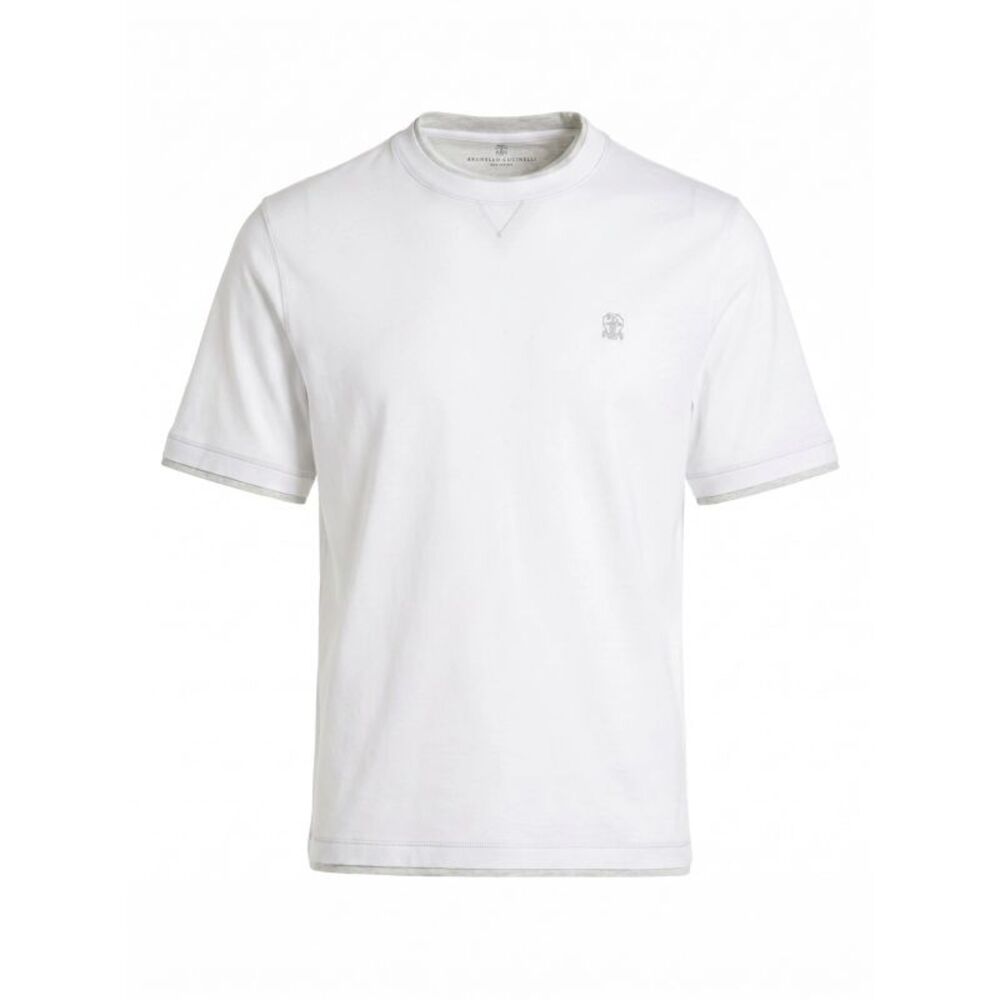 Brunello Cucinelli Men T-Shirt With Faux-Layering